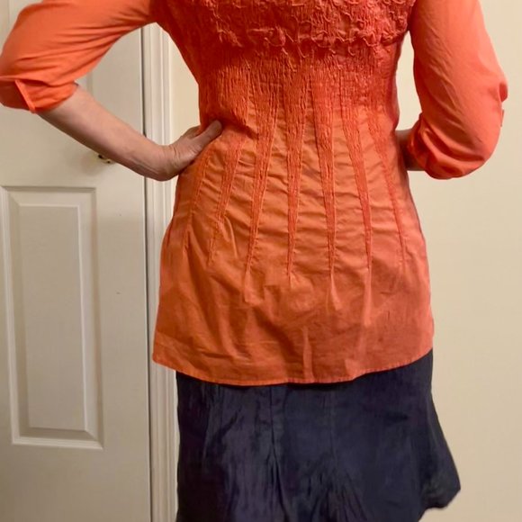Small Coral Coloured Tunic - Picture 2 of 3